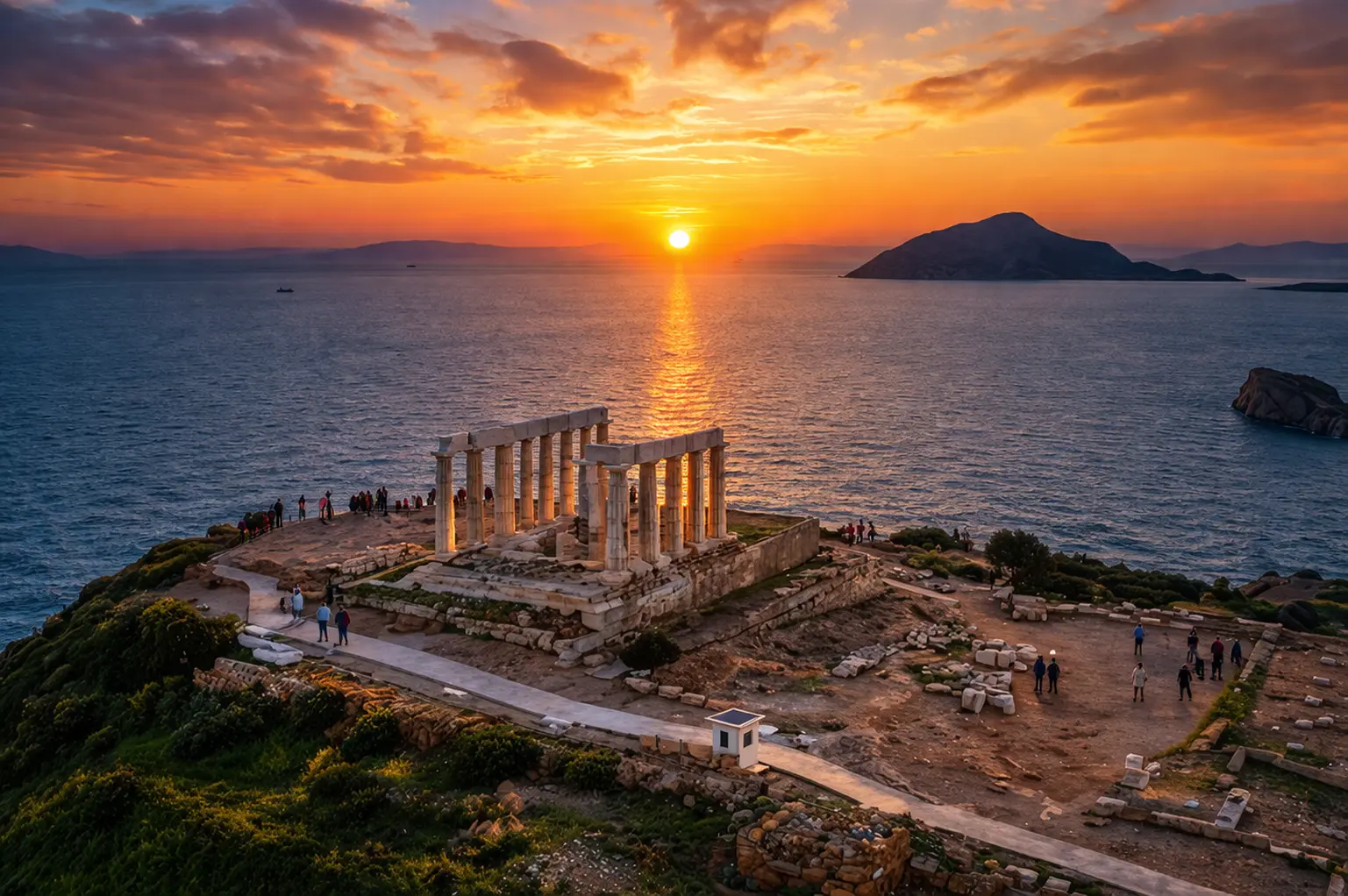 Cape Sounion Sunset